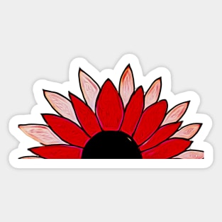 Sunflower half 2 Sticker